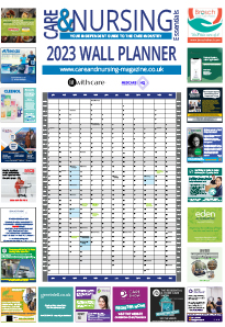 Care and nursing wall planner 2023