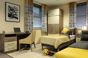 A Spearhead showroom bedroom