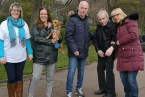 Residents on sponsored walk for dementia friendly sensory garden
