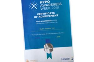diabetes care hypo awareness certificate