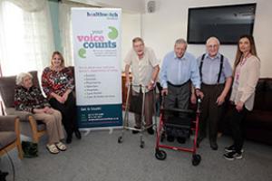Broomgrove Residents with Health Watch sign