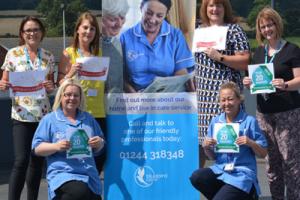 Bluebird Care staff with their awards
