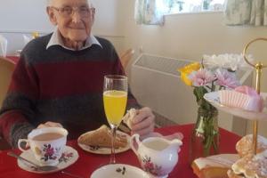 Male resident from Borough Care Home on World Alzheimer's Day