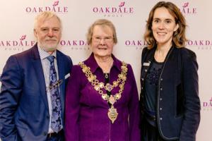 Mayor of Poole and care home staff opening Oakdale care home