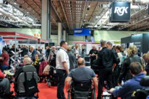 People walking around Naidex 46