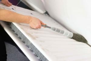 LST radiators being cleaned in a care home
